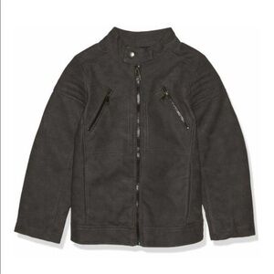 Urban Republic Boys Faux Leather Moto Jacket -‎ Polyurethane Black Coat XL 18-20